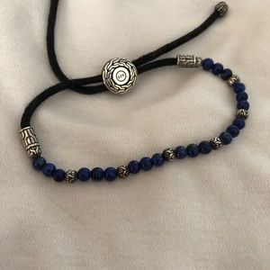 John Hardy lapis and Serling silver bracelet